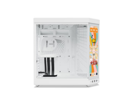 HYTE Y70 TOUCH INFINITE - 14.5 Inch Touchscreen Mid Tower Two Panel Front & Left Side Tempered Glass Case without Fan