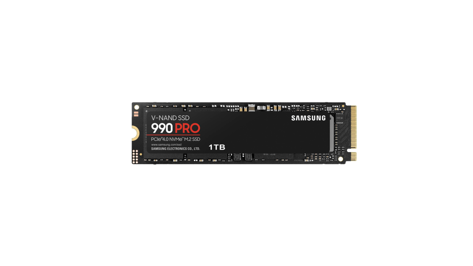 Samsung 990 PRO PCIe 4.0 NVMe M.2 1TB SSD upto 7450/6900 MB/s read/write Speed