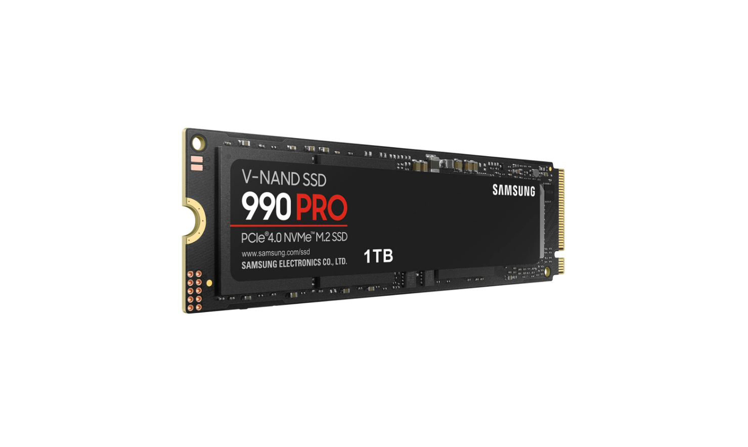 Samsung 990 PRO PCIe 4.0 NVMe M.2 1TB SSD upto 7450/6900 MB/s read/write Speed
