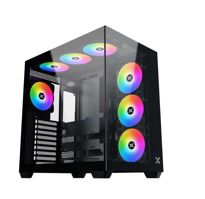 XIGMATEK AQUA V AIR ATX Mid Tower Case - Black