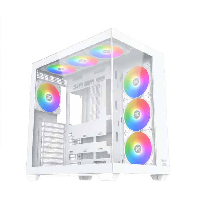 XIGMATEK AQUA V AIR ARCTIC ATX Mid Tower Case - White