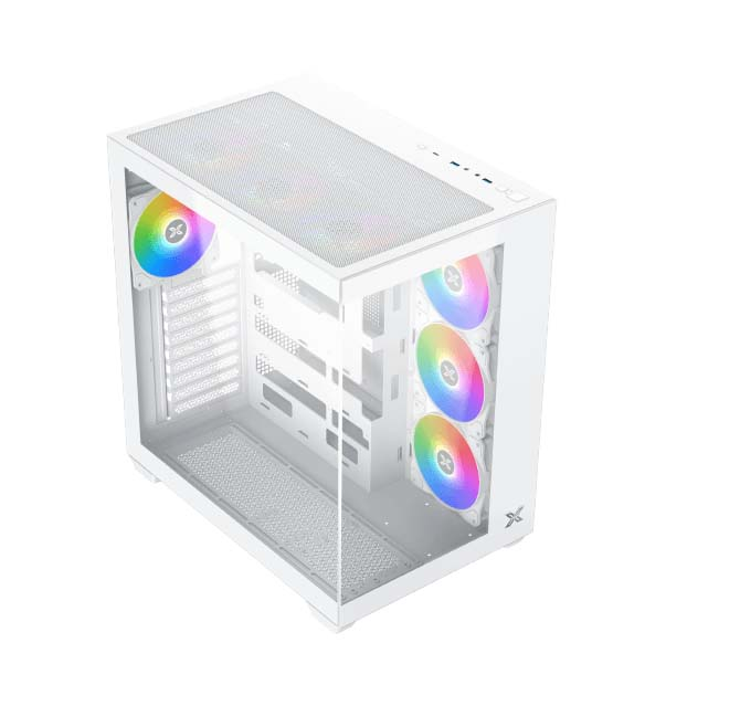 XIGMATEK AQUA V AIR ARCTIC ATX Mid Tower Case - White