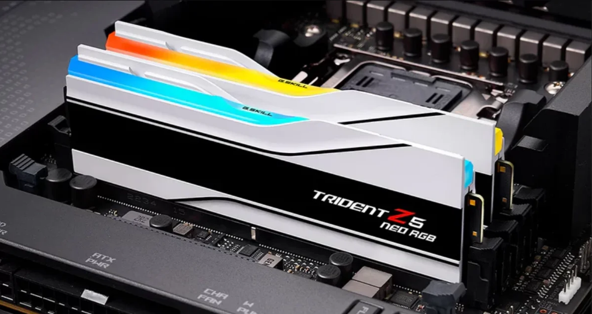 G.Skill Trident Z5 RGB 6000MHz 32GB (2x16GB) CL30 DDR5 Ram – White