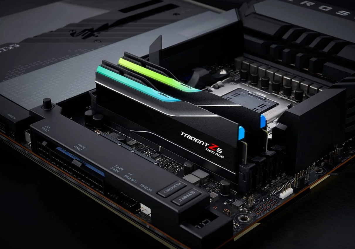 G.Skill Trident Z5 RGB 6000MHz 32GB (2x16GB) CL30 DDR5 Ram – Black