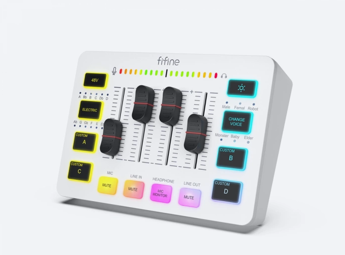 مكسر فيفاين – Fifine SC3 Audio Mixer