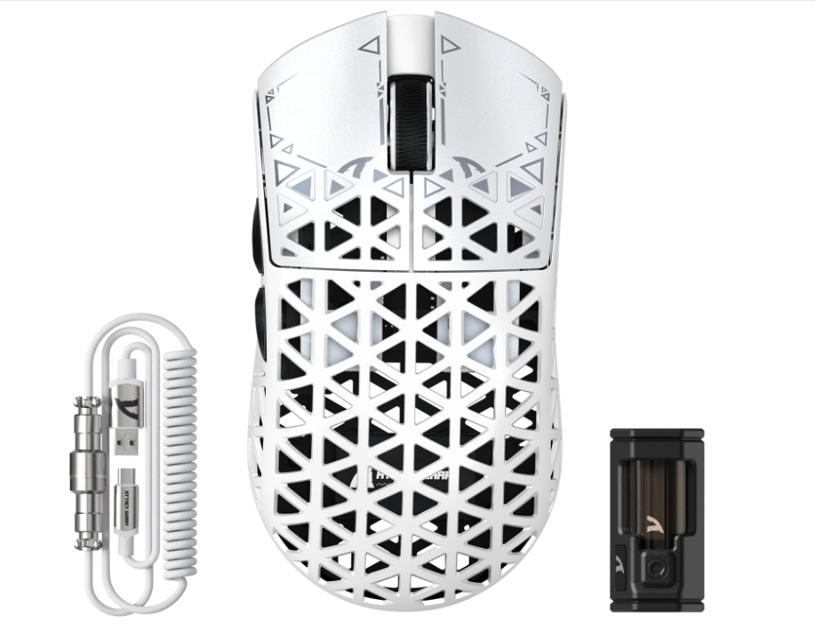 ATTACK SHARK R5 Ultra Carbon - White