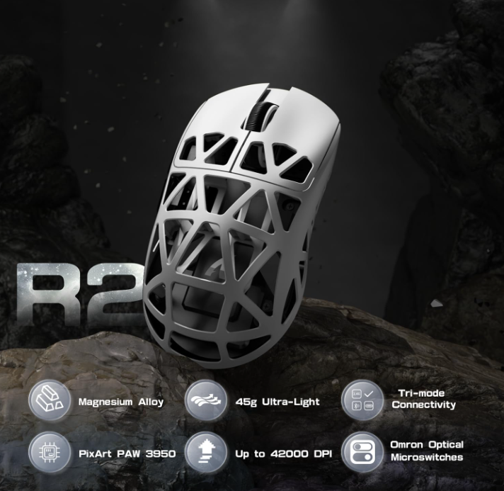 Attack Shark R2 Wireless Magnesium - White