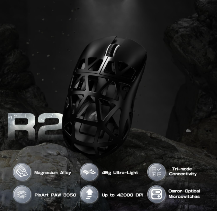 Attack Shark R2 Wireless Magnesium - Black