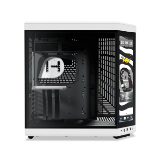 HYTE Y70 TOUCH INFINITE - 14.5 Inch Touchscreen Mid Tower Two Panel Front & Left Side Tempered Glass Case without Fan