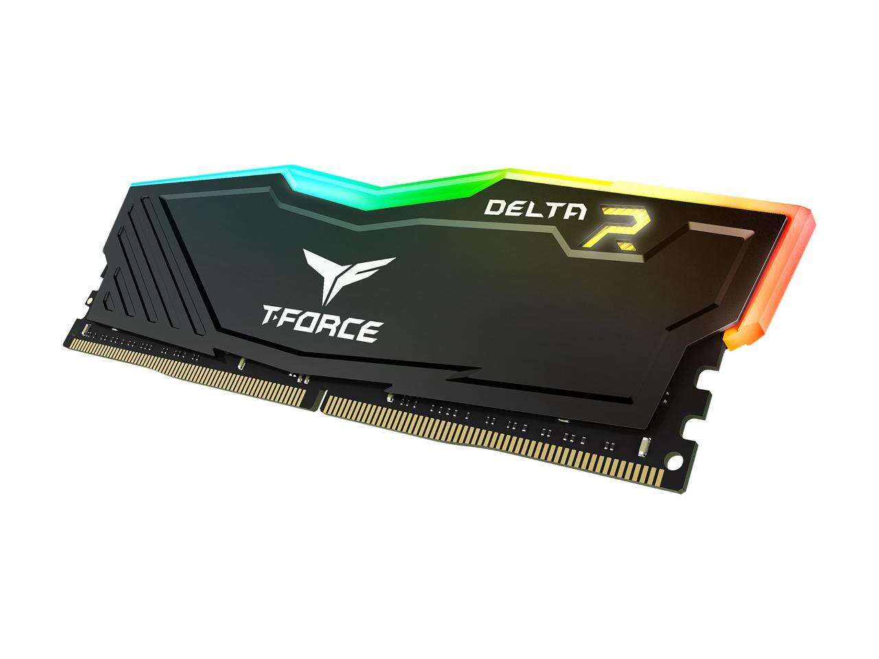 TeamGroup T-Force DELTA RGB 16GB (2x8GB) DDR4 3600MHz CL18 Memory Kit - Black