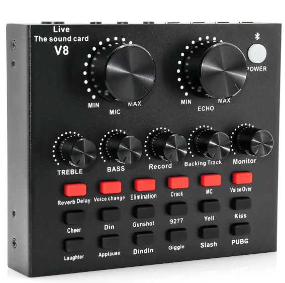 Audio Mixer for Professional Broadcasting and Recording (V8)