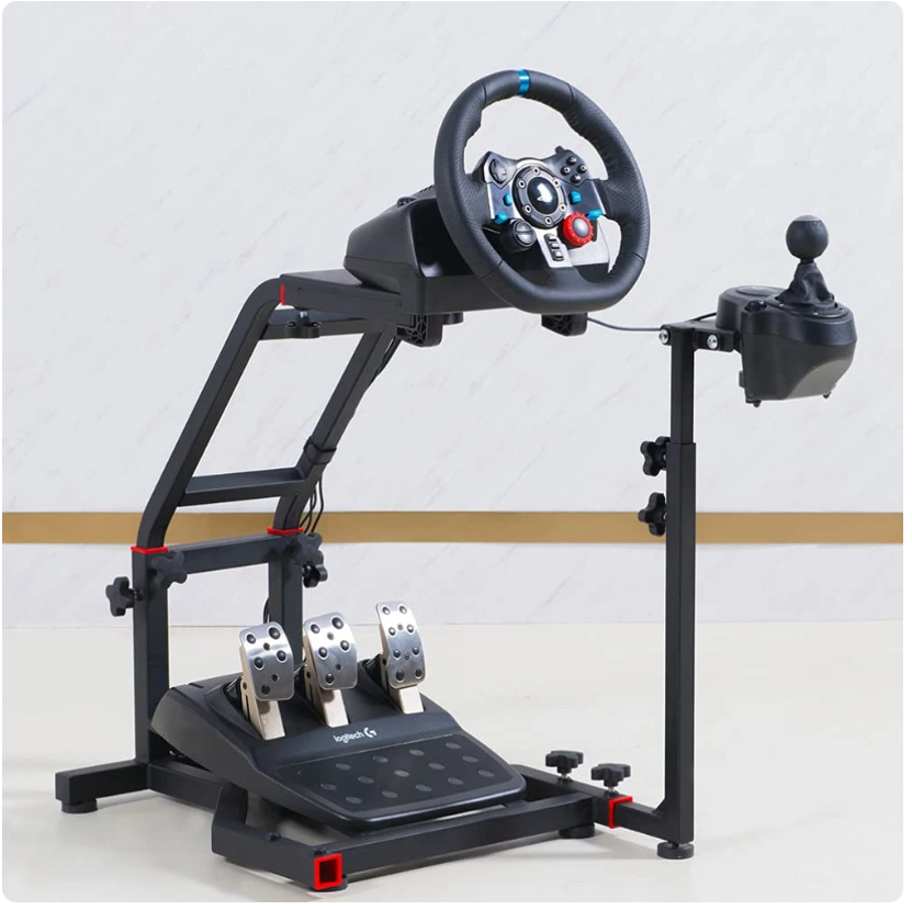 حامل عجلة القيادة والقير وقاعدة الدواسات قابل للتعديل