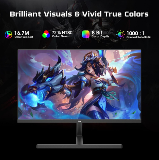 Twisted Minds 24'' Fast IPS Panel 180Hz 0.5ms FHD HDMI 2.0 HDR Gaming Monitor