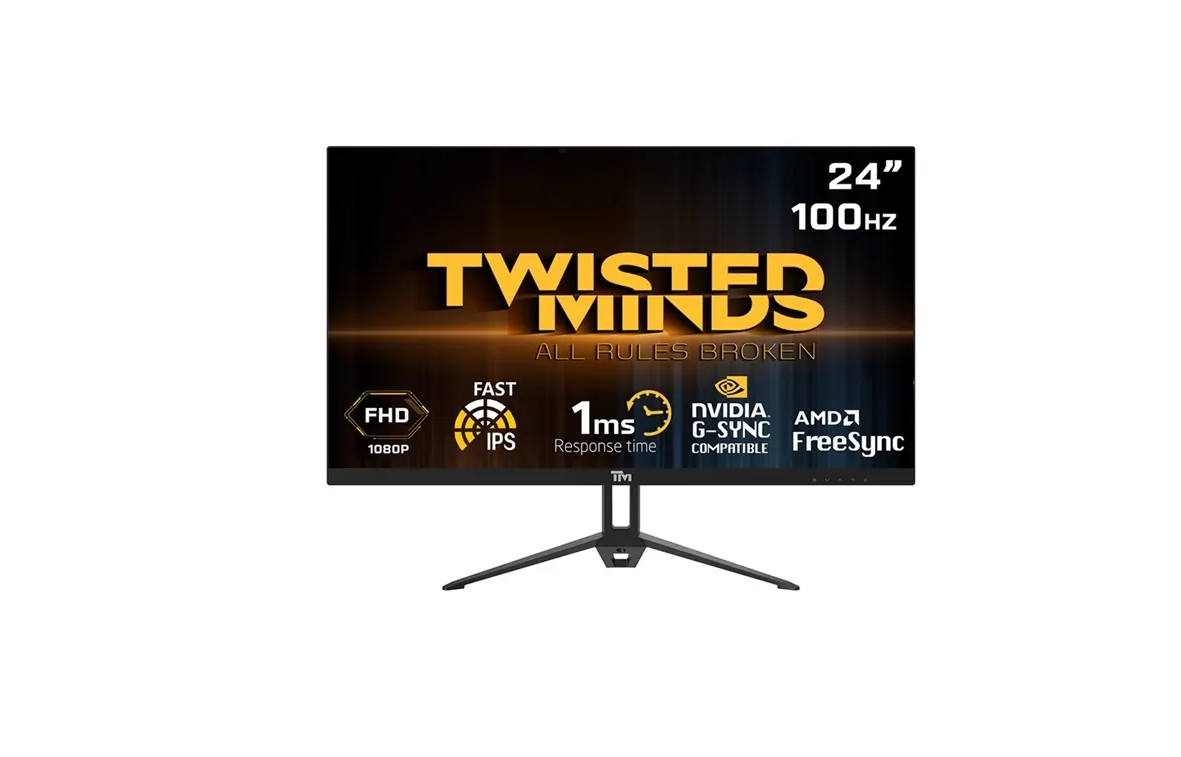 Twisted Minds TM24FHD100IPS 24" FHD IPS, 100Hz, 1ms Gaming Monitor - Black