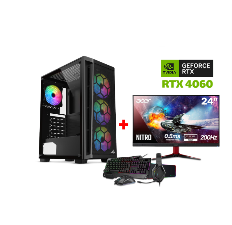 بكج ال4060 مع الشاشه 200 هرتز + بكج 5ب1