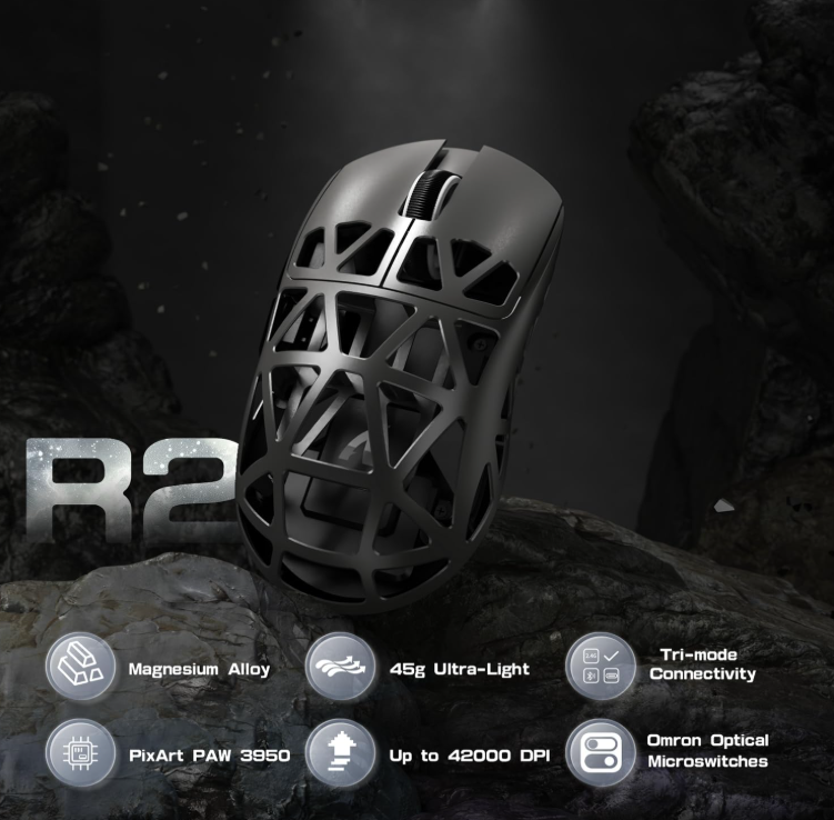 Attack Shark R2 Wireless Magnesium - Silver