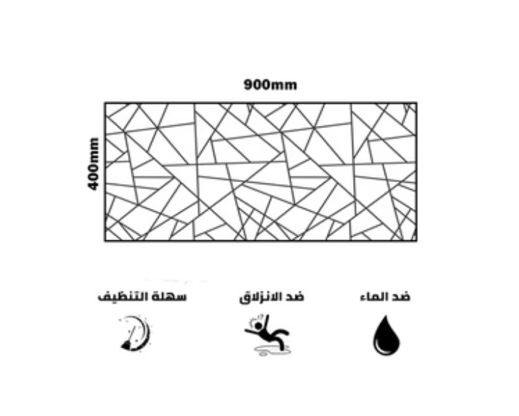 Black lines mouse pad