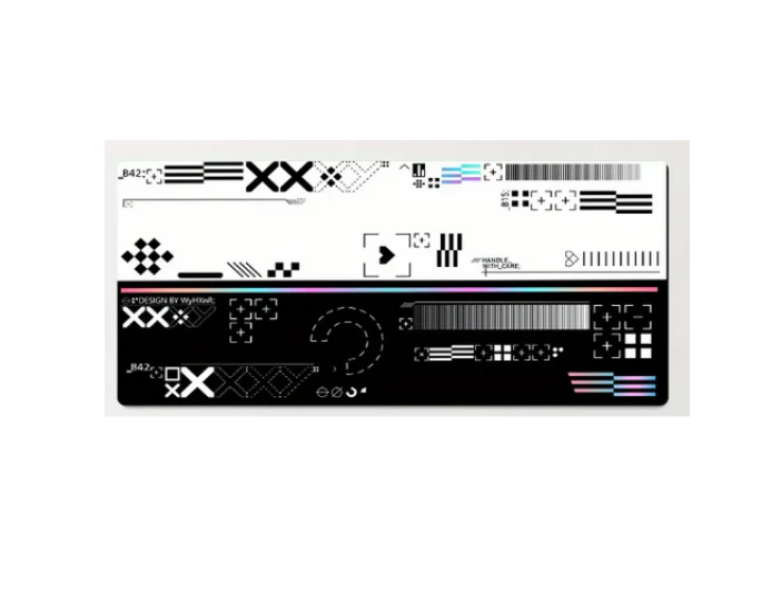 Black and white mouse pad