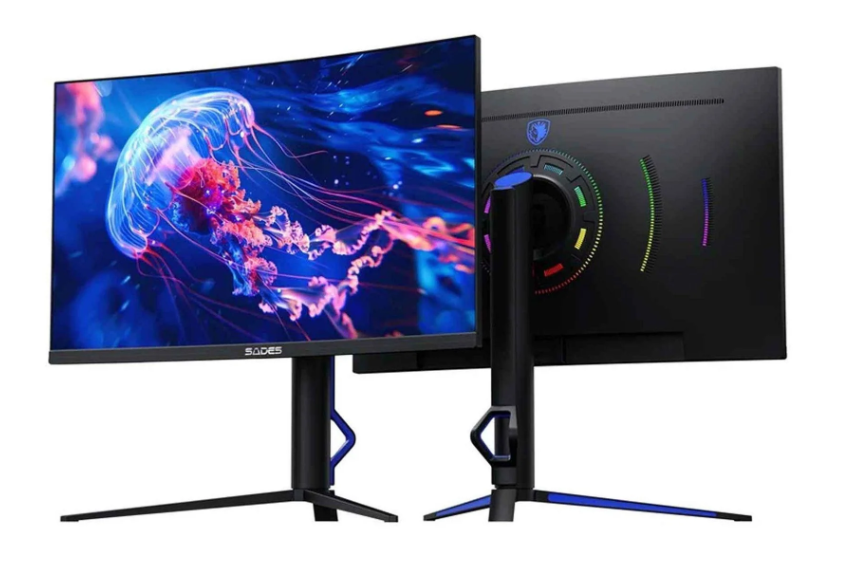 Sades BX-Jellyfish 27 Inch FHD HDMI 2.1 280Hz 0.5ms Curved Gaming Monitor - Black