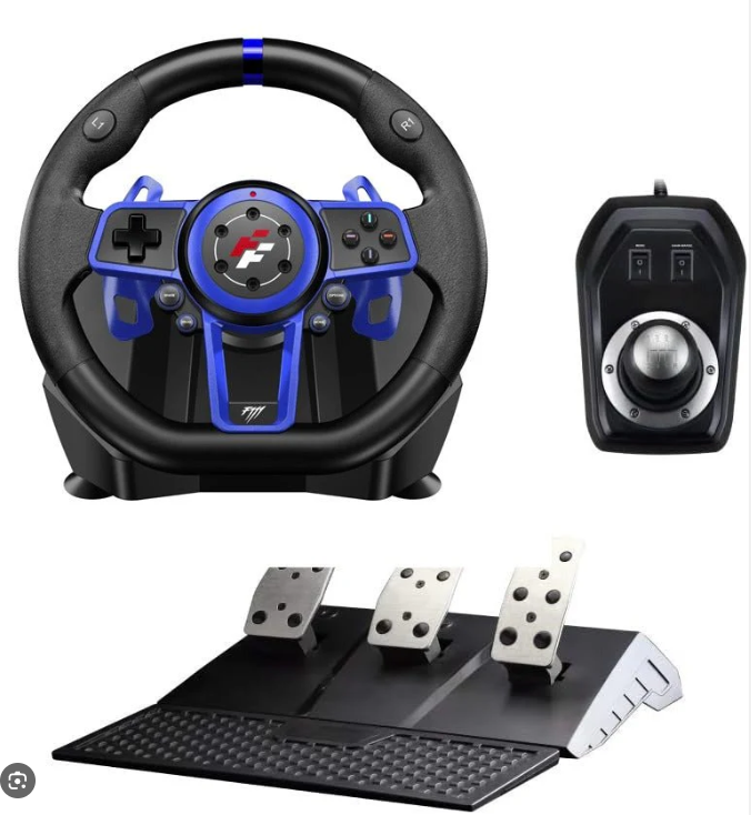 Flashfire Suzuka F111 Steering Wheel with Pedals and Manual Gear for PlayStation 5