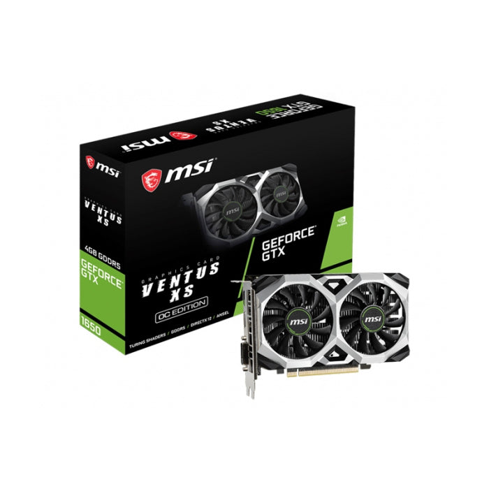 MSI GeForce GTX 1650 D6 VENTUS XS OC 4GB GDDR6 Gaming Graphics Card