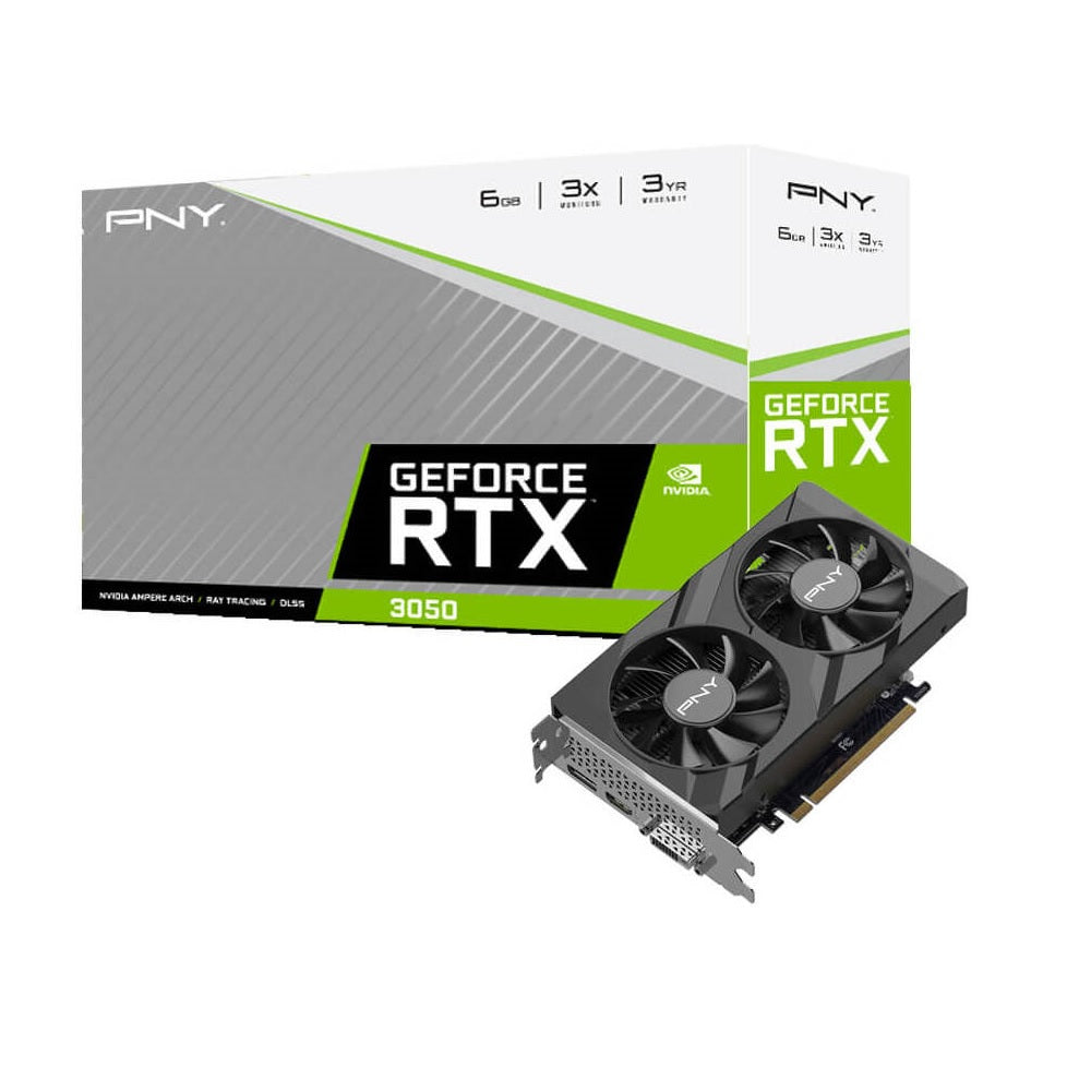 PNY 6GB GeForce RTX 3050 VERTO Dual Fan VGA Graphic Card
